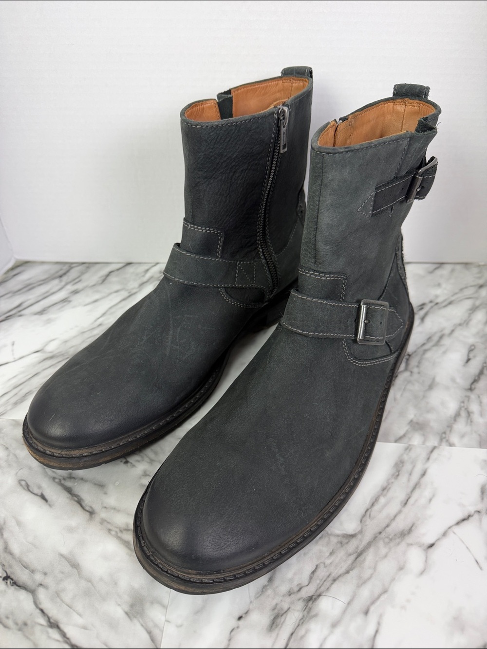 Clark’s Clarkdale cash men’s black leather biker ankle boot